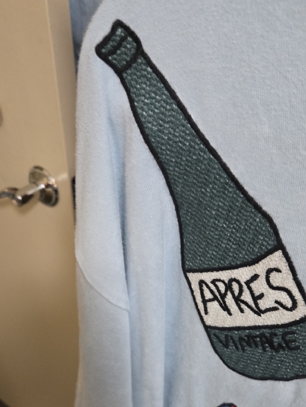 Free People Light Blue Ski Apres Graphic Tee shirt - Picture 3 of 10